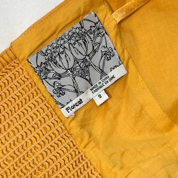 Anthropologie Floreat Fit & Flare Cotton Halter Dress w/ Pockets Sz 2 Nautical - Picture 5 of 12